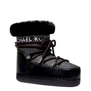 Michael Kors Zelda Logo Snow Boot Size 9